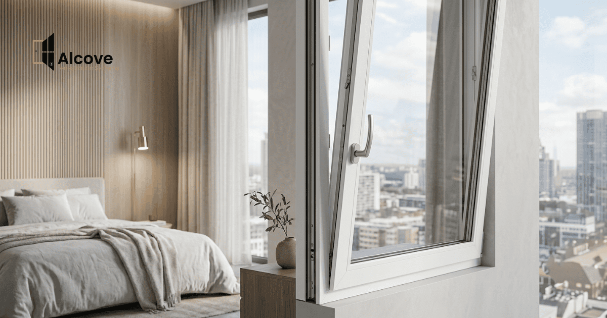 Tilt and turn uPVC windows for high-rise apartments