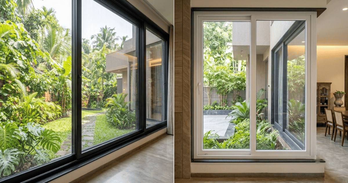 uPVC and aluminium window systems in contemporary residential architecture