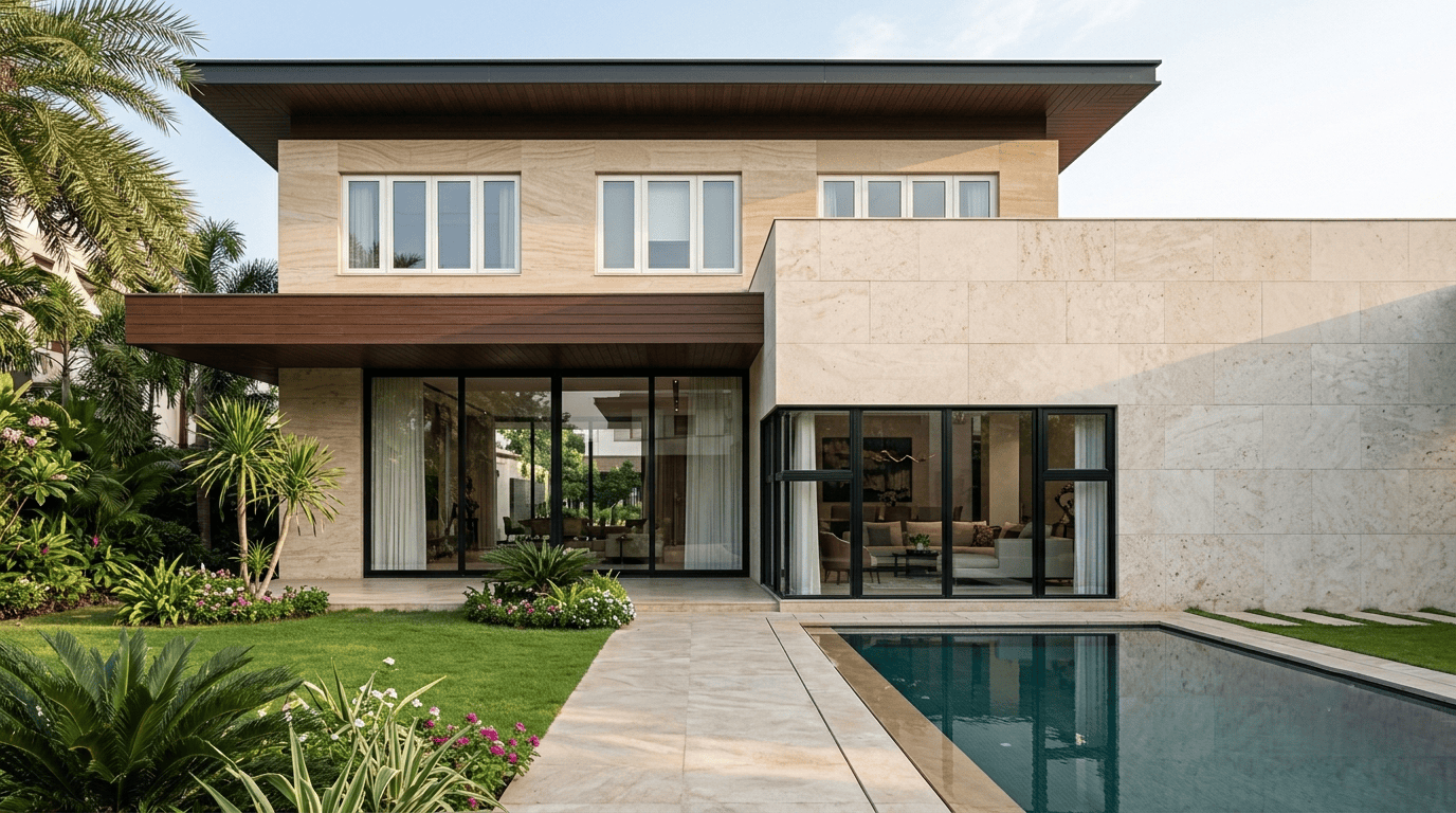 Aluminium windows designed to help resist monsoon rain