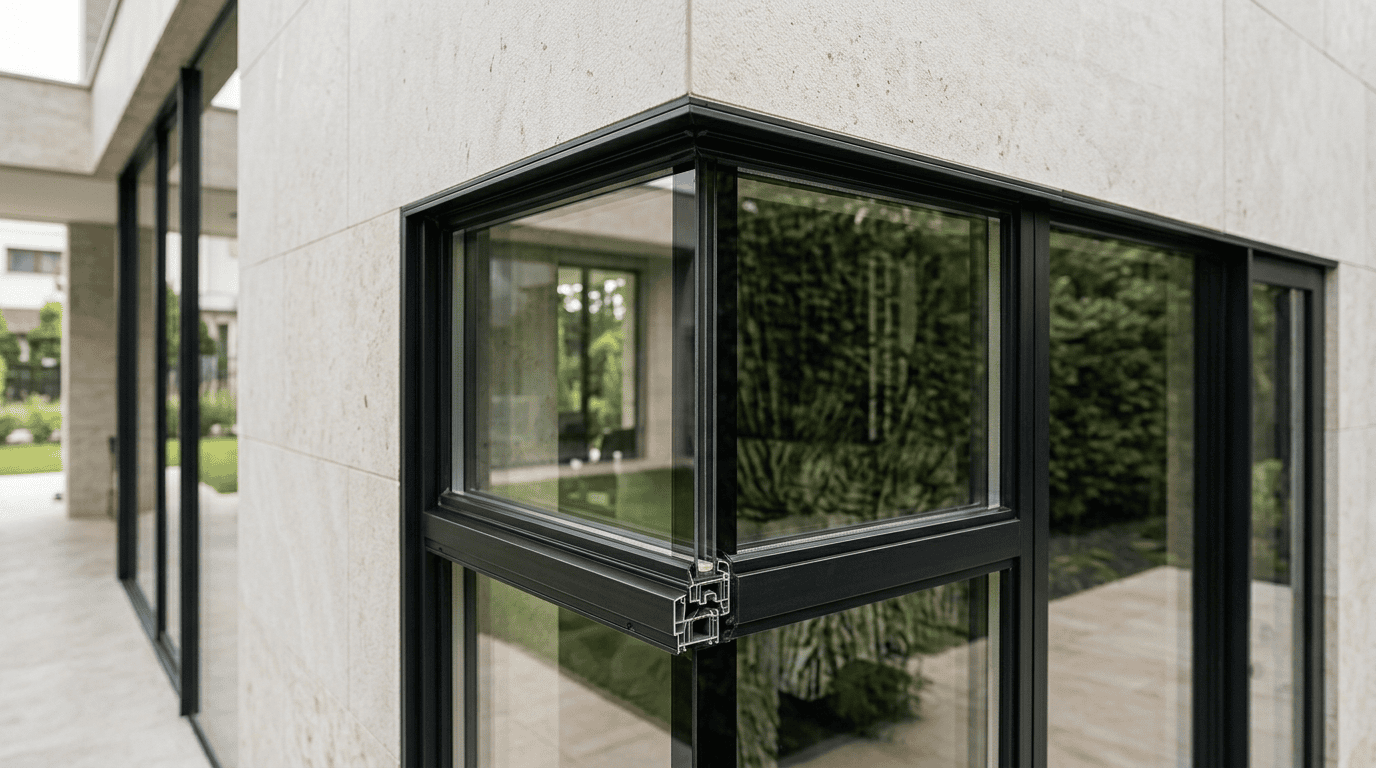 Durable aluminium window frames for modern villas