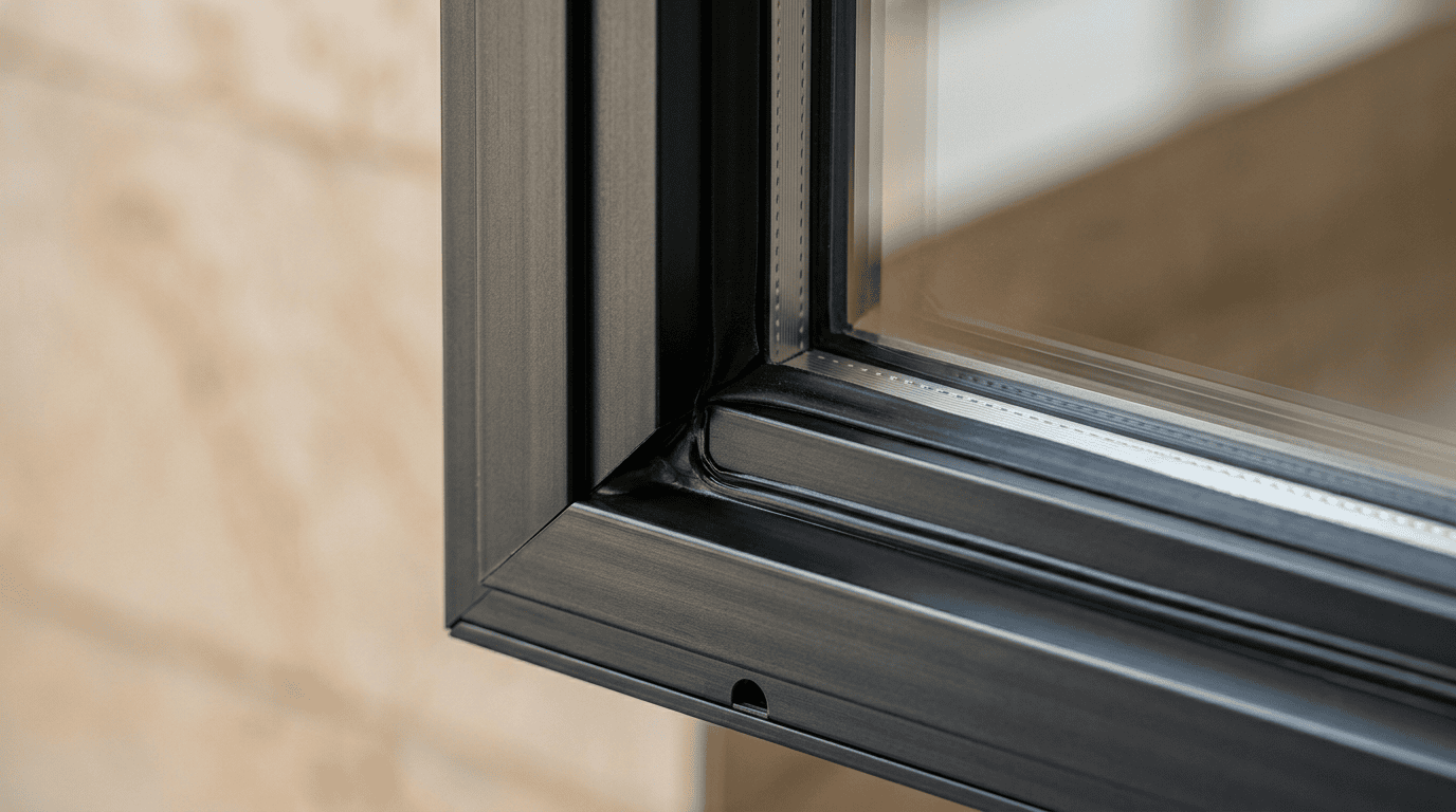 Sealed aluminium windows for dusty and windy conditions